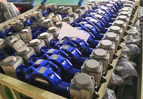 般德閥門氣動蝶閥、電動蝶閥等出口美國